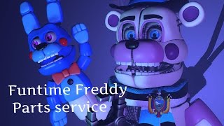 C4DFnaf sl Funtime freddys parts service by Buizelgamer ZY [upl. by Leshia]