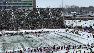 The Snow Game Arkansas at 21 Mizzou  Faurot Field Columbia MO Football 1st Quarter Action 3 [upl. by Kathi]