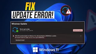 How to Fix Windows 11 Update Errors  Update Failed  Error Encountered Error  Update Showing Retry [upl. by Sykleb]