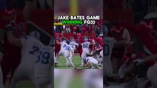 Jake Bates game winning field goal😮‍💨😮‍💨 nfl viral [upl. by Oilerua680]