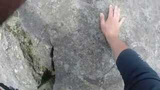 Hirta on St Kilda climbing the Lovers Stone [upl. by Kemeny148]