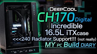 Incredible Support ITX chassis Deepcool·CH170 Digital PC Build [upl. by Angeline]