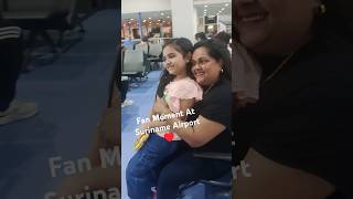 Fan Moment At Suriname Airport ♥️youtubeshorts shorts fans moments [upl. by Anomor]