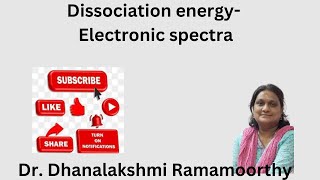 Dissociation energy Electronic spectroscopy of molecules [upl. by Abbe]