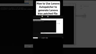 HOW TO USE LENOVO BIOS AUTOPATCHER TO CREATEGENERATE BIOS PACHED FILE FOR LENOVO ADMIN PASSWORD [upl. by Eey59]