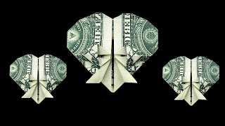 How to fold dollar bill origami heart [upl. by Nylsirk]