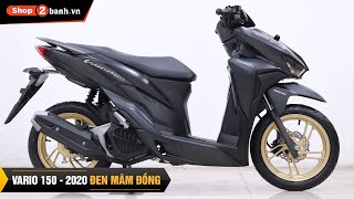 Vario 150 Đen mâm đồng 2022  Trung tâm xe máy nhập khẩu  xenhap2banhvn [upl. by Miehar]