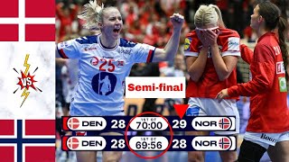 Denmark Vs Norway Handball Highlights Semifinal Womens world cup 2023 [upl. by Anal]