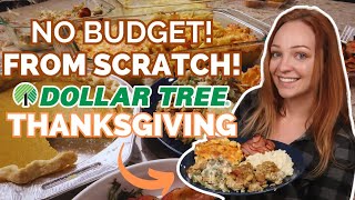 Dollar Tree Thanksgiving Dinner from Scratch [upl. by Lennahc254]