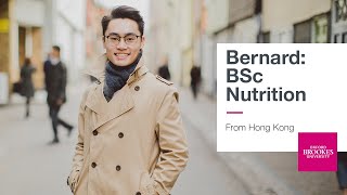 Studying Nutrition  Bernard talks about his course  Oxford Brookes University [upl. by Llehcal]