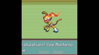 MONFERNO EVOLE INTO INFERNAPE  POKEMON LIGHT PLATINUM  shorts [upl. by Ayom]