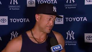 Giancarlo Stanton on 3HR night vs PIT in Tampa [upl. by Deeann]