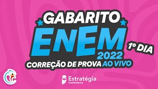 ENEM 2022  Gabarito 1º dia – Correção de prova AO VIVO [upl. by Lock236]