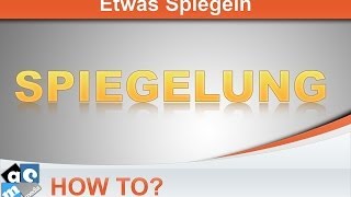 How To  Spiegelung Effekt und Text Spiegeln  Tutorial Photoshop Deutsch [upl. by Judsen]