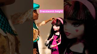 Drac’s height be like monsterhigh draculaura funny stopmotion dolls barbie [upl. by Atinav]