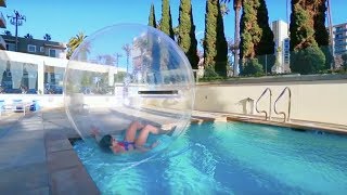 24 Hour Challenge in a BUBBLE  Cloe Feldman [upl. by Nirrac]