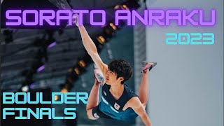 COMPILATION Sorato Anraku  Boulder Finals  IFSC World Cups 2023 [upl. by Iroak]