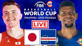 Japan vs Cape Verde  FIBA BASKETBALL WORLD CUP 2023 Live Scoreboard [upl. by Peppie621]