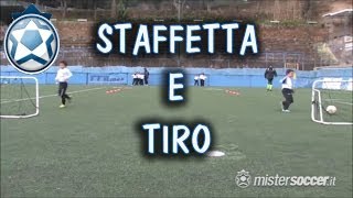 Allenamento Piccoli Amici  02  Staffetta con tiro [upl. by Chiquia]