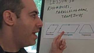 Lesson 56 Rhombuses Parallelograms Trapezoids [upl. by Villiers]