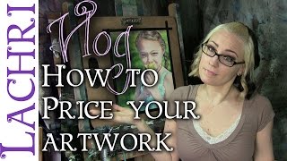 Tips for pricing your artwork  artist vlog w Lachri [upl. by Mathian]