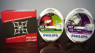 HIKARI Core12 LED Philips EcoVision Philips VisionPlus 60 [upl. by Lahcim295]