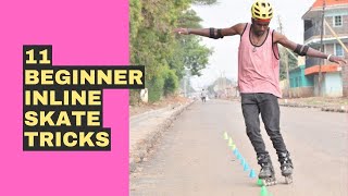 11 Beginner Inline Skate Tricks [upl. by Ivzt]