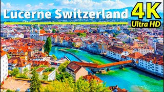 Lucerne Switzerland in 4K UHD [upl. by Naneik]