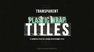 Plastic Wrap Text Animation  After Effects Template [upl. by Latnahs]