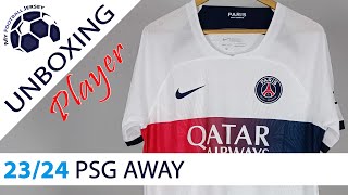 PSG Away Jersey 2324 JJSport Player Version Unboxing Review [upl. by Baptiste]