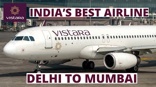 Trip Report  Vistara Economy class Indias best airline Delhi to Mumbai  Airbus A320N [upl. by Lipscomb507]