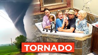 TORNADO AT THE CABIN Taking Cover in the Bathtub [upl. by Ursa]