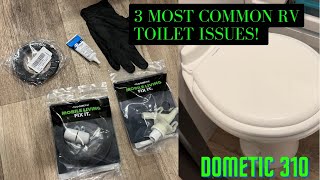 LEAKY Dometic RV Toilet Valve and Seal replacement Do it at once and save tons of time and money [upl. by Lauer552]