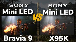 Bravia 9 vs X95K A HeadtoHead TV Comparison You Can’t Miss [upl. by Atazroglam239]