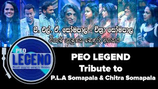 Peo Legend  Tribute to PLA Somapala  Chitra Somapala  SONGS ONLY  REMASTERED Version [upl. by Atiekram]