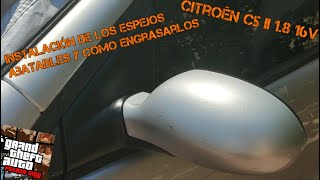 Instalar los retrovisores abatibles y como engrasarlos  Citroën C5 18i 16v [upl. by Getraer]