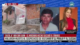 SALTA HALLARON MUERTO AL SOSPECHOSO DE ASESINAR A SU PAREJA Y AL SUEGRO [upl. by Anissej]