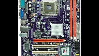 Motherboard Ecs 945GCTM2 V10 LGA 775 Processor Intel Celeron Dual Core E1200 Support windows 81 [upl. by Evannia346]