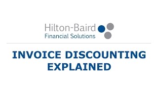 Invoice Discounting Explained [upl. by Lathrop]