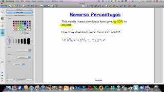 Reverse Percentages [upl. by Neerahs]