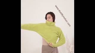 HandKnitted Sweater Yak amp Merino Blend T1575 [upl. by Niamjneb373]