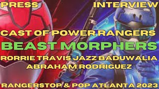 Press Interview with the cast of Power Rangers beast Morphers at RangerStop and Pop Atlanta 2023 [upl. by Lynette]