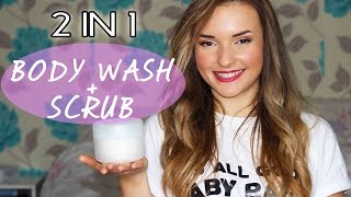 DIY  2 in 1  NATURAL BODY WASHSCRUB  TOXINS FREE [upl. by Mok]