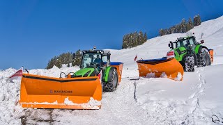 Winterdienst mit Kahlbacher und Deutzfahr [upl. by Dnalor]