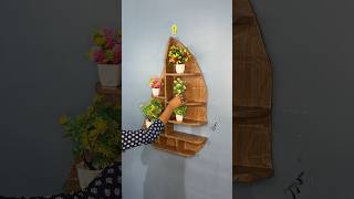 WallMounted Flowerpot amp Decor Item Holder  Cardboard Craft viral reel ytshortsindia diycrafts [upl. by Lodovico745]