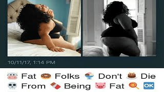 rFatLogic  Being Fat Is HealthyShe Had A Heart Attack 2 Days Later [upl. by Ahsiled356]