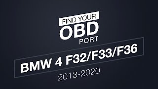 Where is the OBD2 port in my BMW 4 F32F33F36 20132020 [upl. by Romonda]