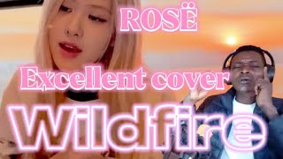 Sunset cover  Wildfire  ROSÉ  BLACKPINK REACTION [upl. by Toby]