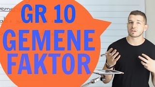 Gr 10 Wiskunde  Faktorisering  Gemene Faktor [upl. by Aruol]