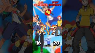 Ash Infernape Vs Flint Infernape battle 😈🔥 ashketchum infernape pokemon pikachu short [upl. by Ttevi]